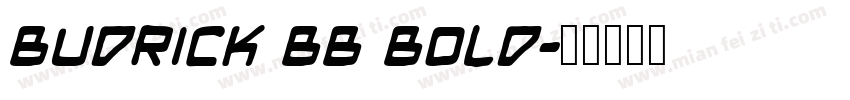 Budrick BB Bold字体转换